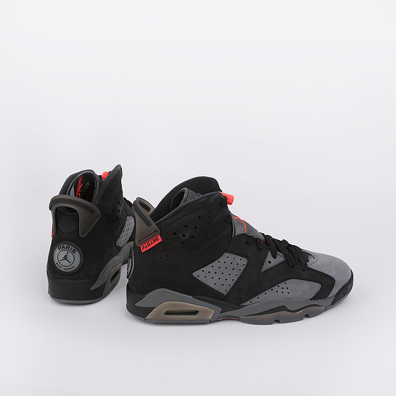 мужские черные кроссовки Jordan 6 Retro PSG CK1229-001 - цена, описание, фото 1